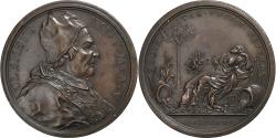 World Coins - Papal States, Medal, Clemens XII, Hydraulic works in Ravenna, 1735, Bronze