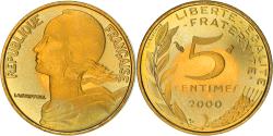 World Coins - Coin, France, Marianne, 5 Centimes, 2000, Paris, Proof / BE,