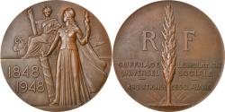 World Coins - France, Medal, Centenaire de l'Abolition de l'Esclavage, 1948, Bazor,