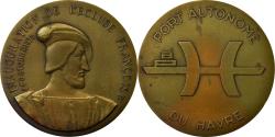 World Coins - France, Medal, Inauguration de l'Ecluse François Ier, Port du Havre,