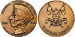 World Coins - France, Medal, Jean Touzet du Vigier, 1st Armored Division, 1988, Bronze