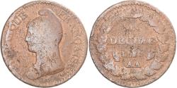 World Coins - Coin, France, Dupré, Decime, AN 8, Metz, , Copper, Gadoury:187a