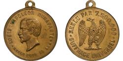 World Coins - France, Token, Louis Napoléon Bonaparte Réélu au Suffrage Universel, 1851