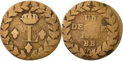 World Coins - Coin, France, Louis XVIII, Decime, 1815, Strasbourg, , Bronze, KM:701