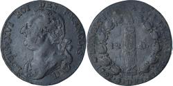 World Coins - France, Louis XVI, 12 deniers françois, 1792/1 - An 4/3, Lyon, 2e sem