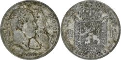 World Coins - Belgium, Leopold II, 2 Francs, 2 Frank, 1880, Silver, , KM:39
