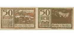 World Coins - Banknote, Austria, Mondsee, 50 Heller, Usine, 1920-12-31, UNC(63), Mehl:FS 626