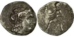 Madeni Para, Trakya, Lysimachos, Drachm, 294-287 M.Ö., Efes, Gümüş