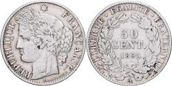 World Coins - France, 50 Centimes, Cérès, 1895, Paris, Silver, , Gadoury:419a