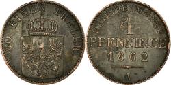 World Coins - Coin, German States, PRUSSIA, Wilhelm I, 4 Pfennig, 1862, Berlin,