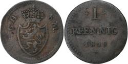 World Coins - Grand Duchy of Hessen-Darmstadt, Ludwig I, Pfennig, 1819, Darmstadt, Copper