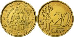 World Coins - San Marino, 20 Euro Cent, BU, 2002, Rome, Nordic gold, , KM:444