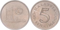 World Coins - Coin, Malaysia, 5 Sen, 1968