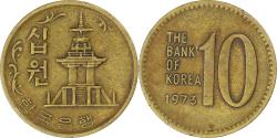 World Coins - Coin, Korea, 10 Won, 1973
