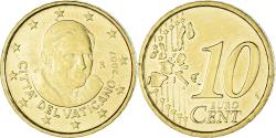 World Coins - VATICAN CITY, 10 Euro Cent, 2007, Rome, , Brass, KM:378