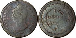 World Coins - Coin, France, Dupré, Decime, AN 5, Paris, Refrappage du 2 décimes,