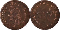 World Coins - Coin, France, Louis XIII, Double tournois de Warin, tête à gauche, Double