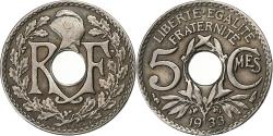 World Coins - France, 5 Centimes, Lindauer, 1933, Paris, Copper-nickel,