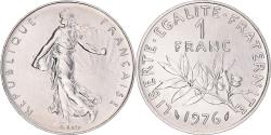 World Coins - Coin, France, Semeuse, Franc, 1976, Paris, FDC, , Nickel, KM:925.1