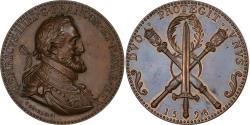 World Coins - France, Medal, Henri IV, Duo Protegit Unus, Bronze, Restrike,