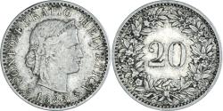 World Coins - Coin, Switzerland, 20 Rappen, 1883