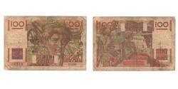 World Coins - France, 100 Francs, Jeune Paysan, 1949, B.350, VG(8-10), Fayette:28.24, KM:128b