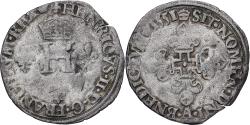 World Coins - France, Henri II, Double Sol Parisis, 1551, Paris, Billon,