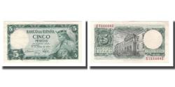 World Coins - Banknote, Spain, 5 Pesetas, 1954, 1954-07-22, KM:146a, AU(55-58)