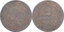 World Coins - France, 2 Centimes, Cérès, 1886, Paris, Bronze, , Gadoury:105
