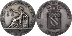 World Coins - France, Token, Notaires de l'Arrondissement d'Abbeville, 1910, Silver, Faure