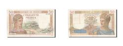 World Coins - Banknote, France, 50 Francs, 50 F 1934-1940 ''Cérès'', 1936, 1936-05-28