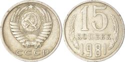World Coins - Coin, Russia, 15 Kopeks, 1981