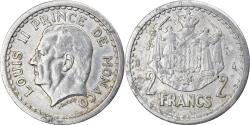 World Coins - Coin, Monaco, 2 Francs, Undated (1943), , Aluminum, Gadoury:MC 133