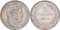 World Coins - Coin, France, Louis-Philippe, 5 Francs, 1842, Lille, , Silver