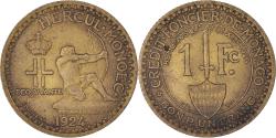 World Coins - Coin, Monaco, Louis II, Franc, 1924, Poissy, , Aluminum-Bronze, KM:111