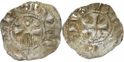 World Coins - County of Champagne, Denier, ca. 1050-1100, Provins & Sens, Billon,