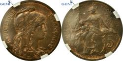 World Coins - Coin, France, Dupuis, 5 Centimes, 1900, Paris, GENI, MS64BR, Bronze, KM:842