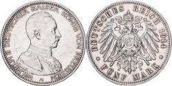 World Coins - Kingdom of Prussia, PRUSSIA, Wilhelm II, 5 Mark, 1914, Berlin, Silver