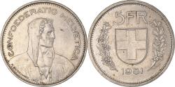 World Coins - Coin, Switzerland, 5 Francs, 1981, Bern, , Copper-nickel, KM:40a.1