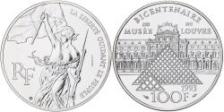 World Coins - France, 100 Francs, Liberté guidant le peuple, 1993, MDP, Pattern, Proof, Silver