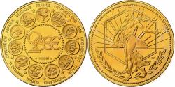 World Coins - France, Medal, L'Europe, La Semeuse, 2000, Copper-Nickel Gilt,