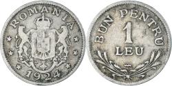 World Coins - Coin, Romania, Leu, 1924
