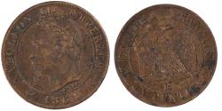 World Coins - Coin, France, Napoleon III, Napoléon III, Centime, 1861, Strasbourg,