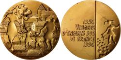 World Coins - France, Medal, VIllages d'enfants SOS de France, Politics, Society, War, 1996
