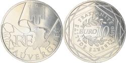 World Coins - France, 10 Euro, Auvergne, 2010, , Silver
