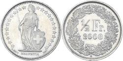World Coins - Coin, Switzerland, 1/2 Franc, 2008