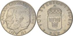 World Coins - Coin, Sweden, Gustaf VI, Krona, 1981, , Copper-Nickel Clad Copper