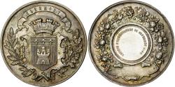 World Coins - France, Medal, Société d'horticulture de Clermont (Oise), Silver, Desaide