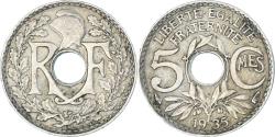 World Coins - Coin, France, 5 Centimes, 1935