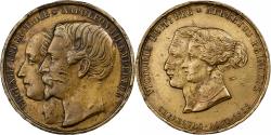 World Coins - France, Medal, Visite de la Reine Victoria à Cherbourg, 1858, Brass,